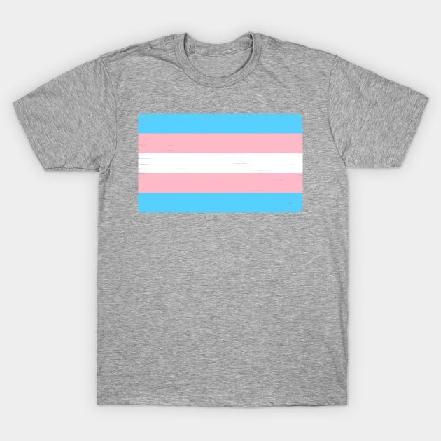 Transgender Pride Flag T-Shirt by ianscott76